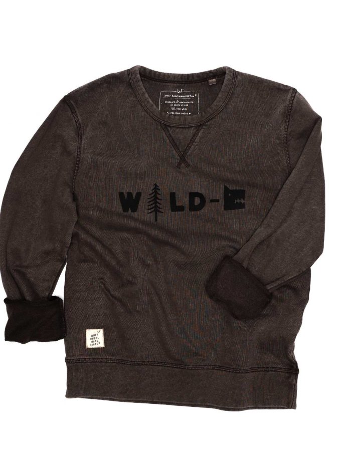 Sweater „Wald/Wild Dog“ – dunkelbraun