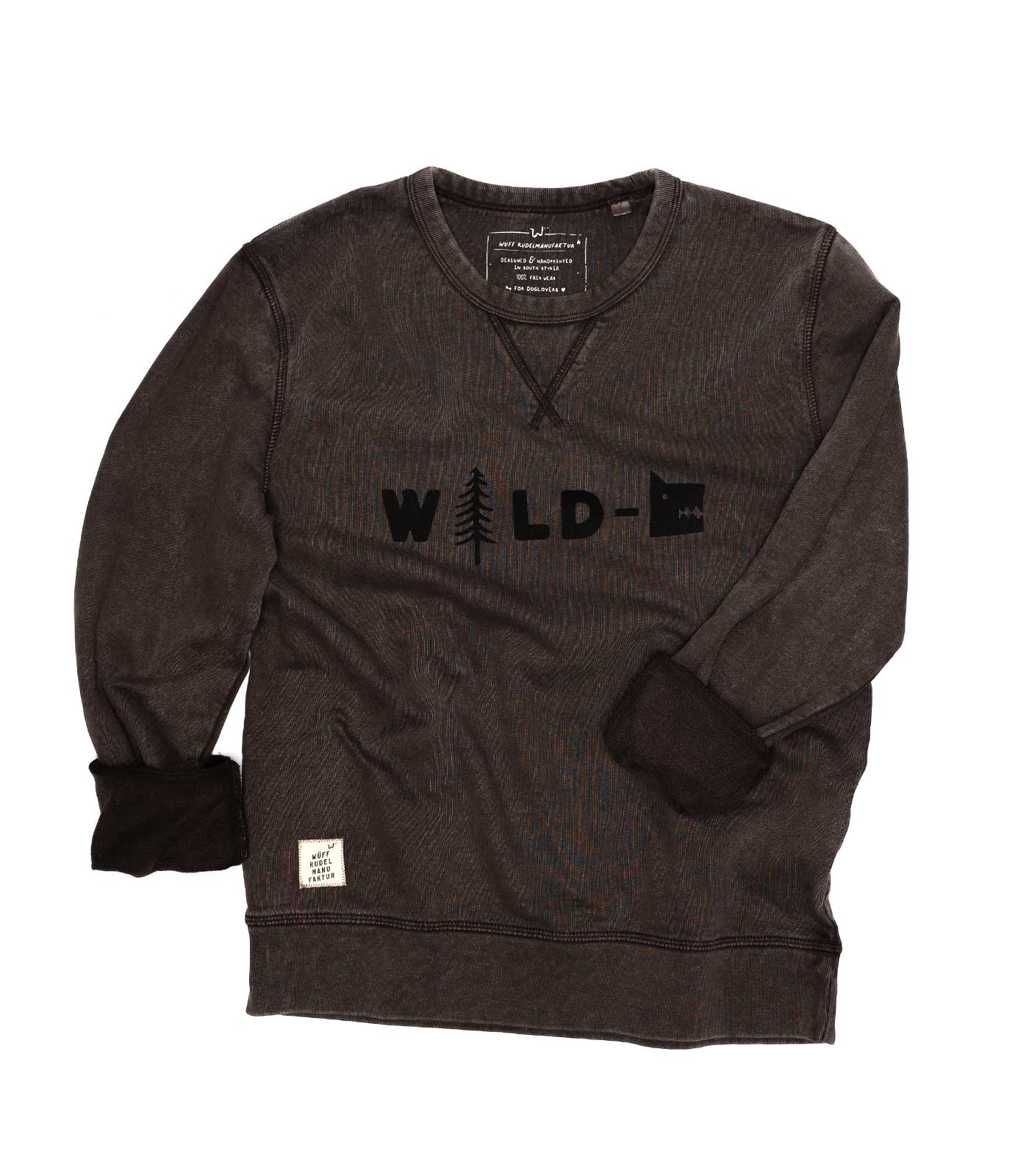 Sweater „Wald/Wild Dog“ – dunkelbraun